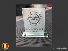 Load image into Gallery viewer, Award in glas + plexi voetje