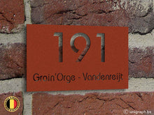 Afbeelding in Gallery-weergave laden, Naamplaat NPL4 corten