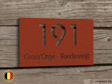 Afbeelding in Gallery-weergave laden, Naamplaat NPL4 corten