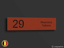 Charger l'image dans la galerie, Naamplaat NPL9 corten