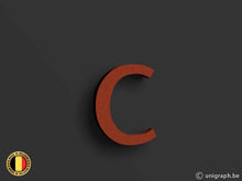 Afbeelding in Gallery-weergave laden, Huisnummer Rosso-Corten
