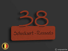 Load image into Gallery viewer, Naamplaat swing corten