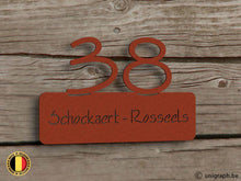 Load image into Gallery viewer, Naamplaat swing corten