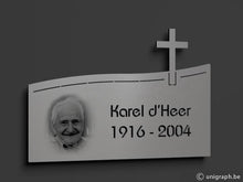 Afbeelding in Gallery-weergave laden, Grafplaat lasergegraveerd wave-200