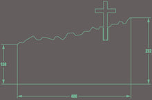 Afbeelding in Gallery-weergave laden, Grafplaat lasergesneden decap-400
