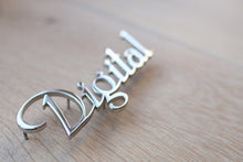 Load image into Gallery viewer, Geschreven letters inox 316 Digital D: 2mm H: 30mm