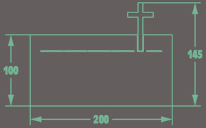 Grafplaat lasergegraveerd al-vado-200