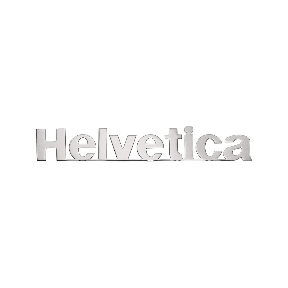 Verbonden inox letters Helvetica H 30mm, D 3mm