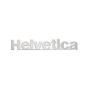 Verbonden inox letters Helvetica  H 15mm, D 2mm