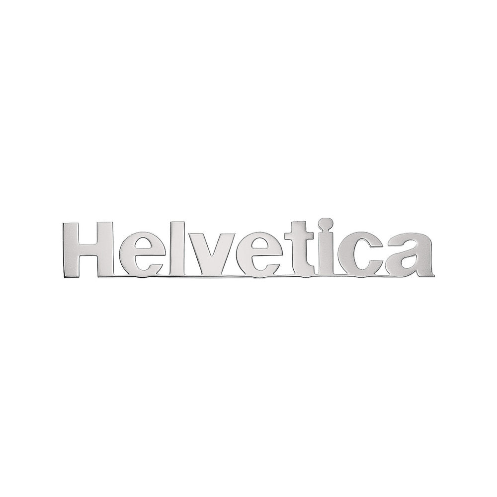 Verbonden inox letters Helvetica  H 20mm, D 3mm