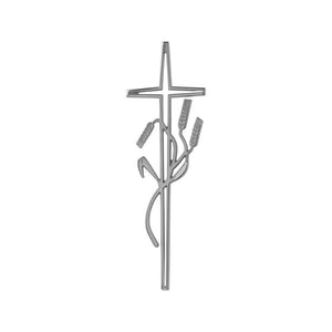 Inox kruis Leggera met korenaar