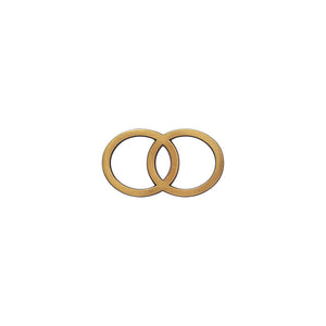 Brons ringen D: 3mm H: 30mm